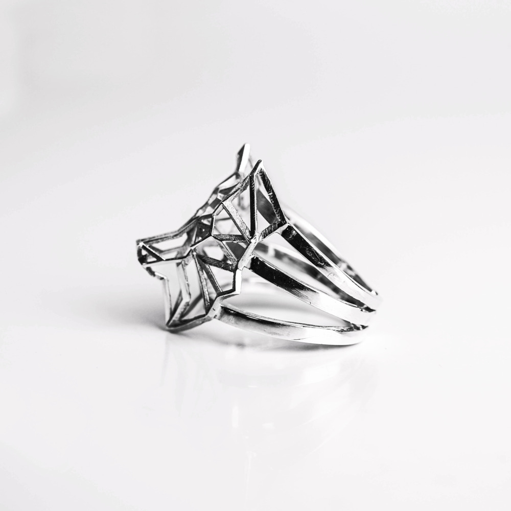 Anillo Lobo de Plata 0.925 Wolf 0.925 Silver Ring Copalli